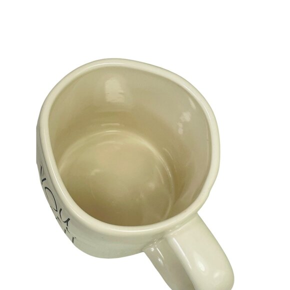 You Can Do It Rae Dunn Artisan Collection 24 Oz Ceramic Mug Classic White - Picture 4 of 6